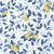 SAMPLE - Boråstapeter Citronträd Wallpaper In Blue And Yellow For Sale