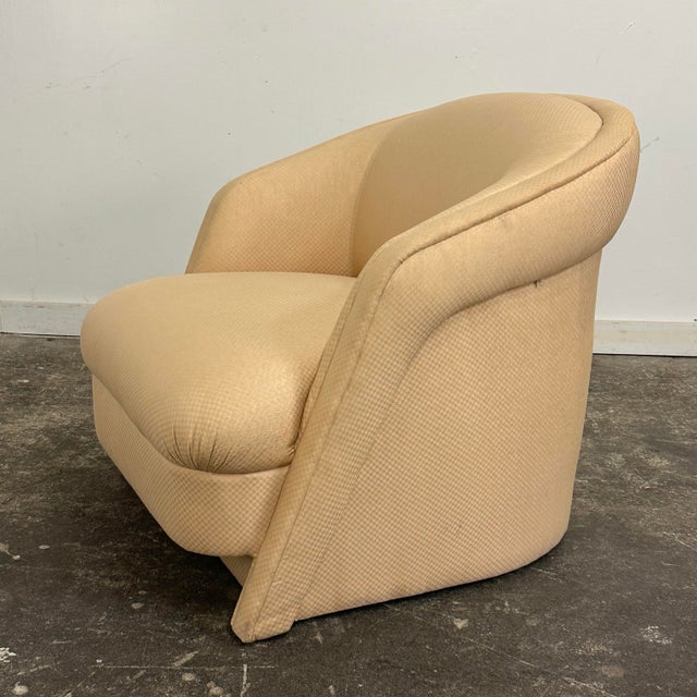 Textile 1970s Weiman Space-Age Midcentury Lounge Chair For Sale - Image 7 of 12
