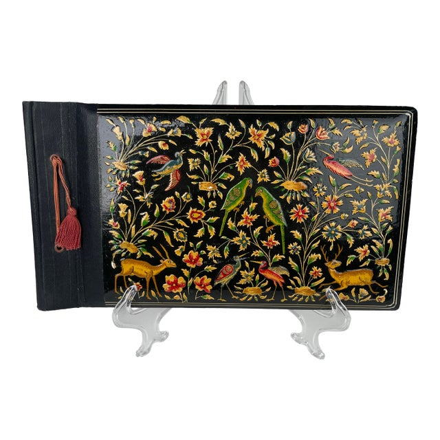 A Persian Hand Painted Polychromed Photo Album For Sale