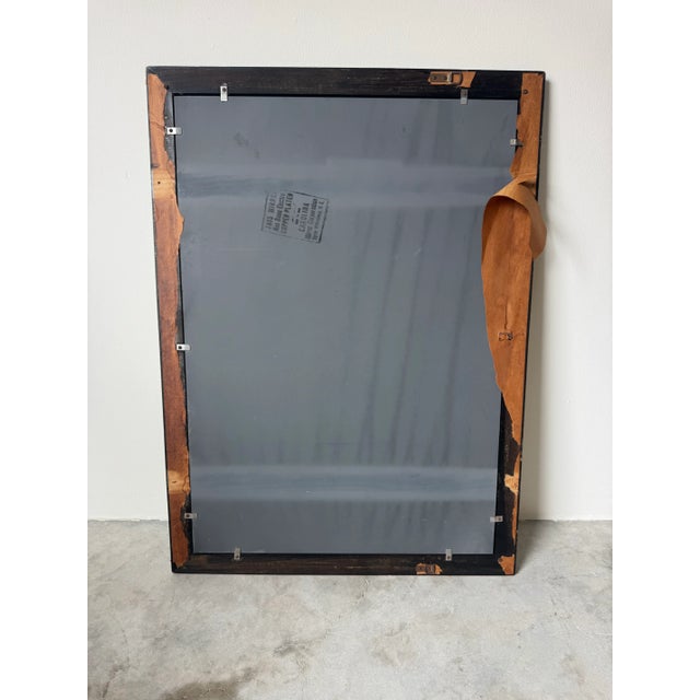 1960’s Hollywood Regency Venetian Etched Wall Mirror With Chrome Accents/ Sold For Sale - Image 9 of 9