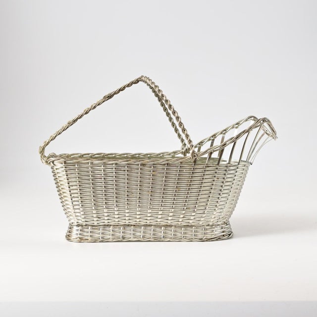 Silver-Plated Wine Basket from Christofle, 1970s For Sale - Image 12 of 12