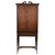 Antique Early 20th Century English Walnut Display Cabinet For Sale - Image 10 of 13
