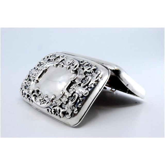 Silver Silver Cigarette Case with Engravings For Sale - Image 8 of 10