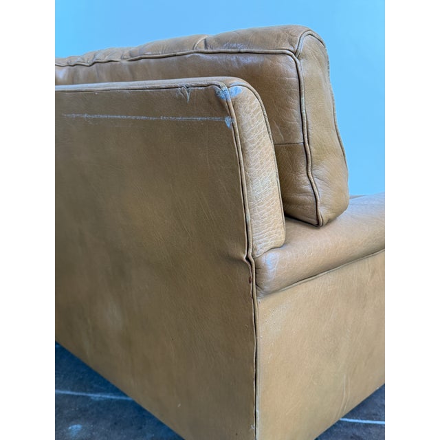 Vintage 1970s Buffalo Leather Attributed to Arne Norell "Mexico" Sofa For Sale - Image 11 of 18