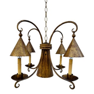 Vintage Tudor Swag Chandelier For Sale