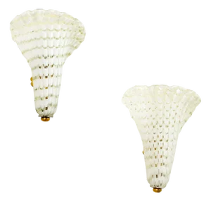 Wall Sconces Mod. Half Fifi by Gino Cenedese for Vetreria, 1952, Set of 2