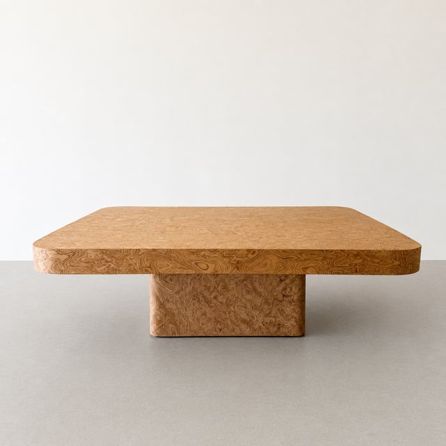Karl Springer Mid-Century Modern Burlwood Pedestal Cocktail Table, 1970s For Sale - Image 4 of 10