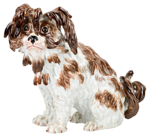 Meissen Porcelain Lapdog Figuirine