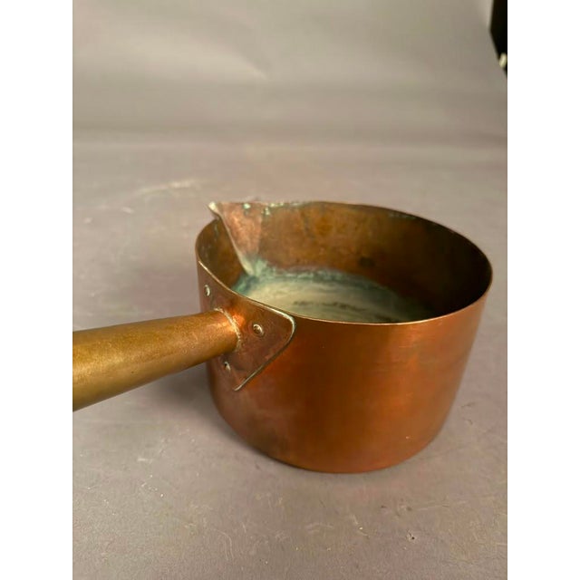 Late 19th Century French Copper Saucepan, Circa 1890 For Sale - Image 5 of 8