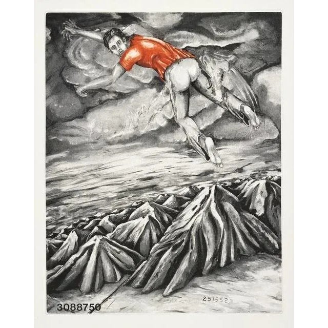 Jonathan Borofsky American, b. 1942 I Dreamed I Could Fly at No. 3088750 (State II), 1990 For Sale