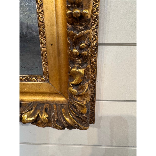 Gray 19th Century Night Seascape Oil Painting For Sale - Image 8 of 9