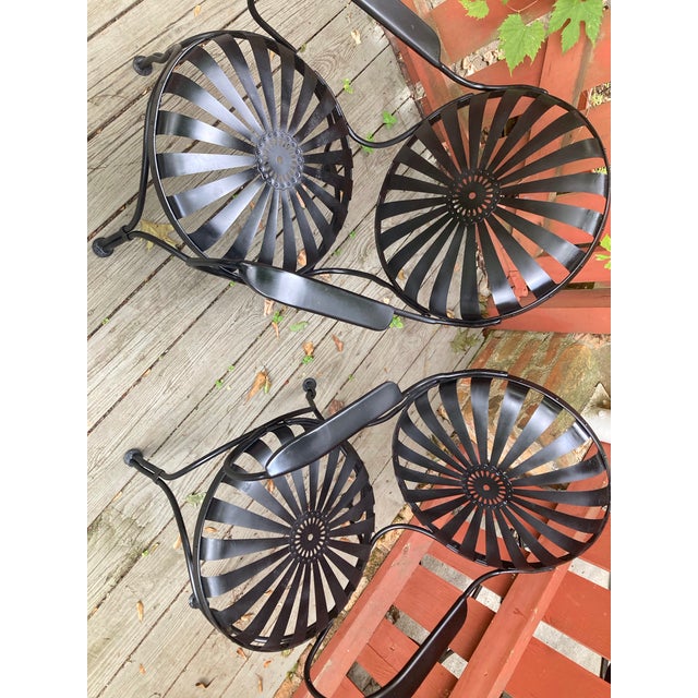 Francois Carre Francois Carre Antique Petite Patio Loungers - Set of 2, Attributed For Sale - Image 4 of 11