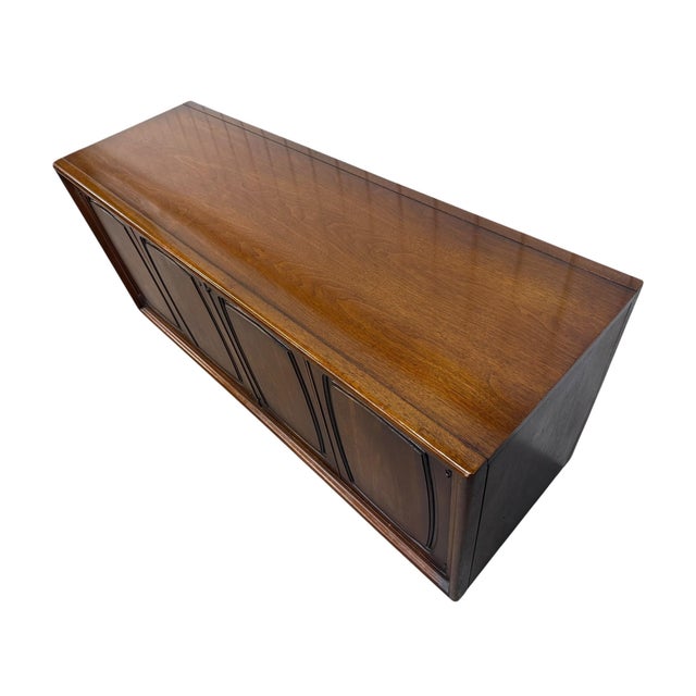 1960s Mid-Century Modern Broyhill Emphasis Walnut Storage Cabinet For Sale - Image 5 of 7