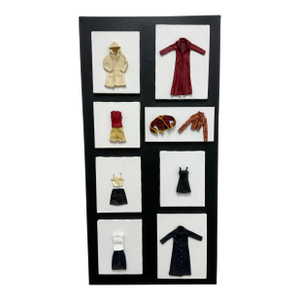 Mixed Media Fashion Wardrobe Wall Art Panel