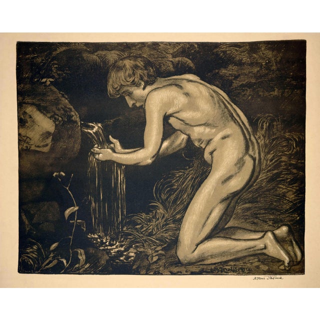 Hans Thoma, Boy at the Source, 1897, Print For Sale - Image 3 of 4