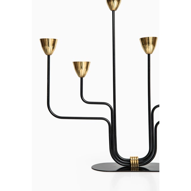 Metal Candlestick by Gunnar Ander, 1950s For Sale - Image 7 of 8