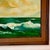 Wood 1972 Vintage Coastal Impressionist Original Seascape Oil Painting - Artist Signed, Framed For Sale - Image 7 of 12