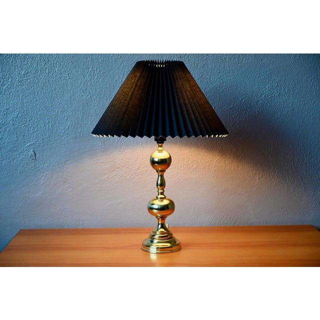 Regency Scandinavian Table Lamp in Gilded Brass, 1960s For Sale - Image 13 of 13