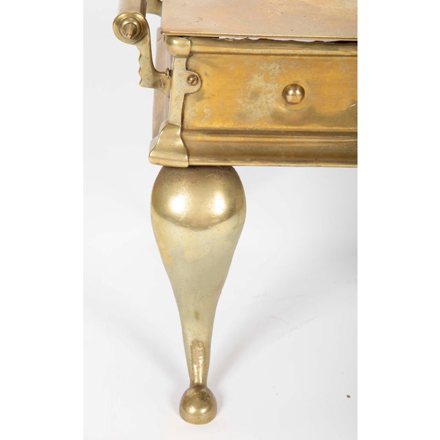 19th Century English Regency Brass Footman Stool or Side Table Chairish