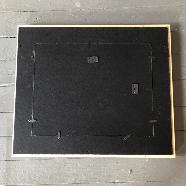 1970s Vintage Original Abstract “Camera” Watercolor Painting Frame Sogned For Sale - Image 5 of 6