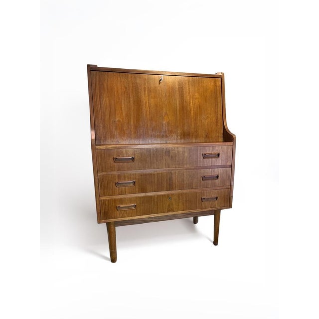 Mid-Century Modern Teak Writing Desk by Gunnar Nielsen Tibergaard, 1960s For Sale - Image 6 of 10