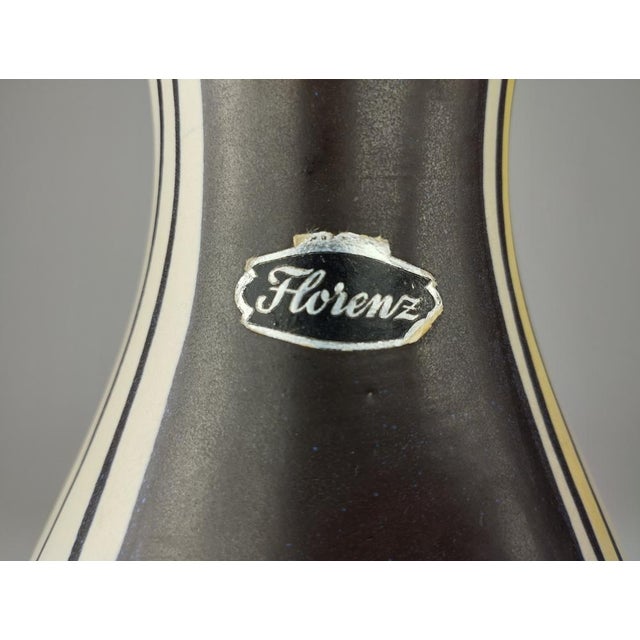 Bowl and Vases with Florenz Decor from Bay Keramik, 1957, Set of 3 For Sale - Image 11 of 18