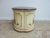 White Vintage Custom Made Banded Clover Leaf Italian Regency Side Table For Sale - Image 8 of 10