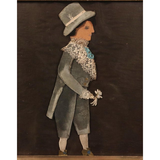 American Fabric and Paper Figure of a Gentleman, First Half of the 19th Century This dressed figure of a gentleman is...