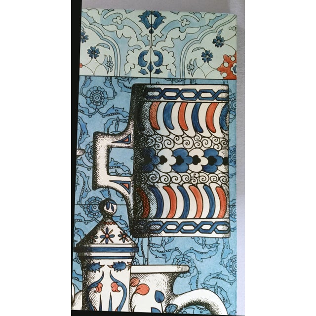 Piero Fornasetti Vintage Piero Fornasetti Special Commission Large Iznik Plaque, 1950's. For Sale - Image 4 of 9