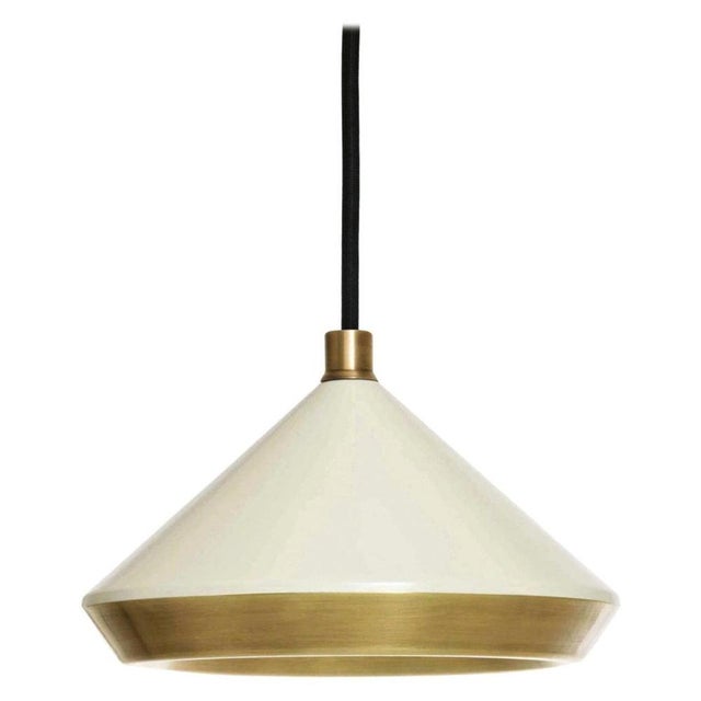 Shear Pendant Light in Brass by Bert Frank For Sale - Image 6 of 6