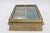 Glass Antique French Golden Gilt Wooden Keepsake Box With Glass Lid For Sale - Image 7 of 12