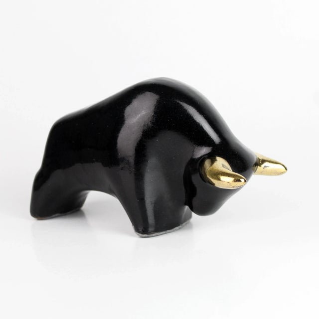 Highly collectible mid-century ceramic bull / buffalo by the German ceramics manufacturer Otto This iconic ceramic bull...