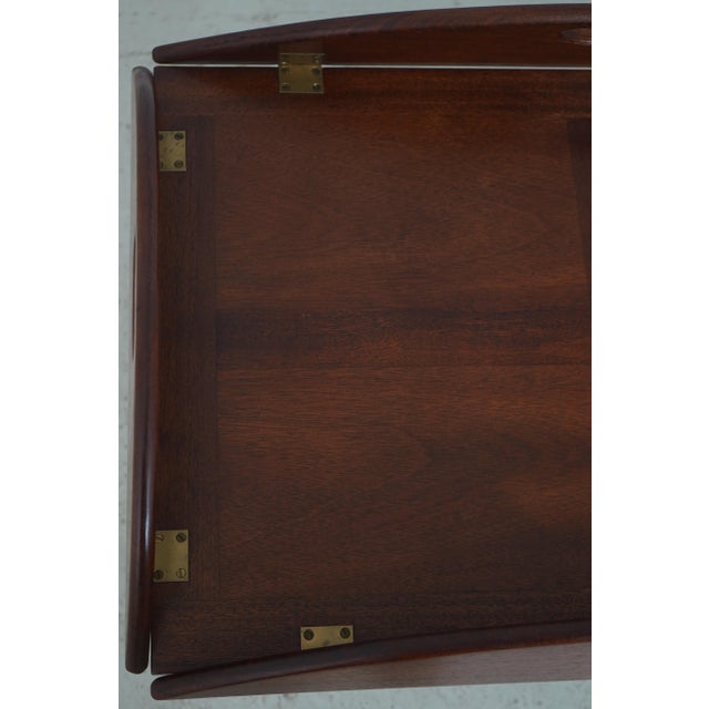 Vintage Mahogany Butler’s Tray Coffee Cocktail Table For Sale - Image 12 of 16