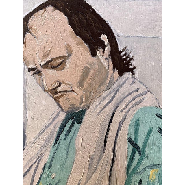 Oil Painting While Reading a Book Oleksandr Gukalov For Sale - Image 6 of 12