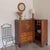 Incredible and rare carved wood corner cabinet by Charles Dudouyt from France, 1940s. Beautiful carved circle detail on...