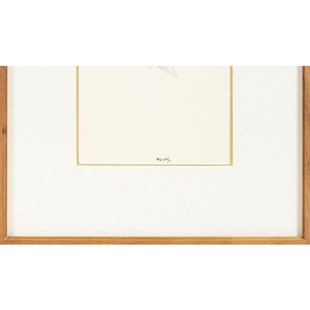 Manuel Cargaleiro, Abstract Composition India Ink on Paper, 1969, Canvas For Sale - Image 6 of 8