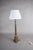 Tall Vintage Brass Table Lamp with Green Lacquered Column, 1950s For Sale - Image 4 of 9