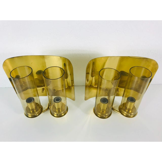 Mid-Century Swedish Brass Sconces from Hans-Agne Jakobsson AB Markaryd, 1970s, Set of 2 For Sale - Image 6 of 10