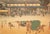 A vintage reproduction print of antique Ukiyo-e woodblock print by Utagawa Hiroshige, from his series, "The Fifty-three...