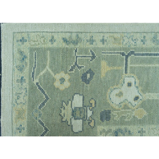 Turkish Oushak Rug 8'10" x 11'4" #19142 For Sale - Image 4 of 8