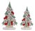 Frosted Christmas Cookie Pine Tree (Set of 2) For Sale