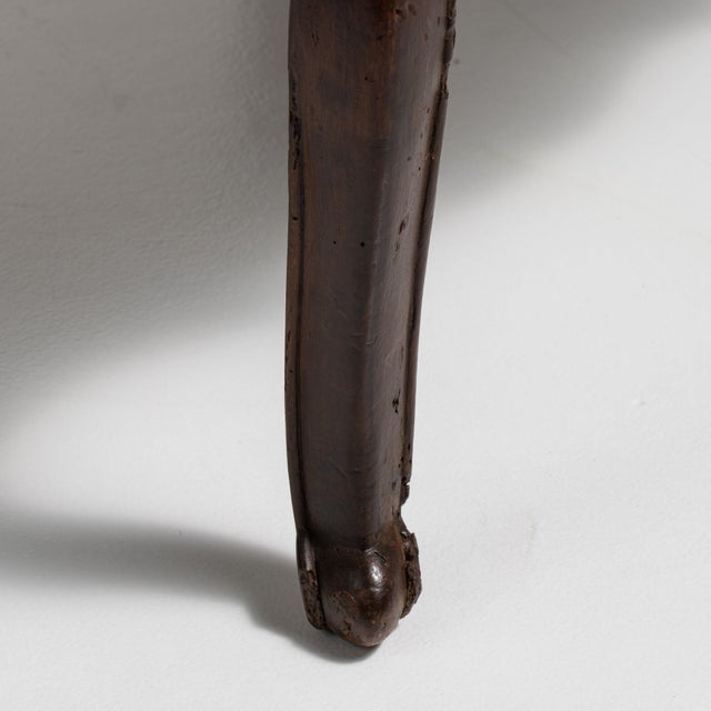 Wood 19th Century Louis XV Black Wood Club Chairs For Sale - Image 7 of 15