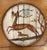 Folk Art Antique Bavarian Shooting Target Wood Schützenscheibe Folk Art Stag Deer 1725 For Sale - Image 3 of 10