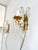 Vintage French Brass and Crystal Glass Floral Wall Sconces in the style of Maison Baguès, 1940s, Set of 2 For Sale - Image 16 of 17