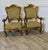 A Stunning Pair of Italian Carved Throne Arm Chairs These large arm chairs are very comfortable the arms legs and back are...