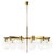 Large Ceiling Lamp in Brass and Clear Glass attributed to Hans-Agne Jakobsson, 1950s For Sale - Image 14 of 14