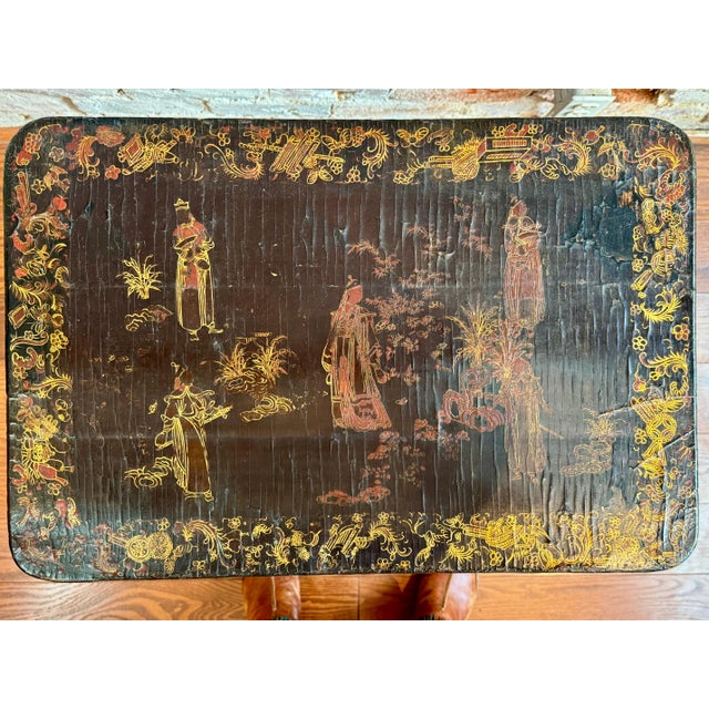 This Chinoiserie style Victorian Sewing Table is the perfect addition to any home whether you are an a chinoiserie lover...