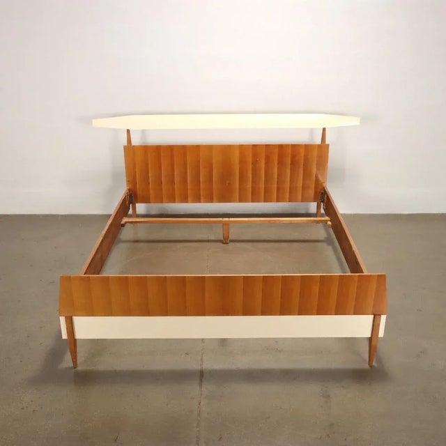 Bed Frame in Laminate & Mahagony, 1960s For Sale - Image 3 of 10