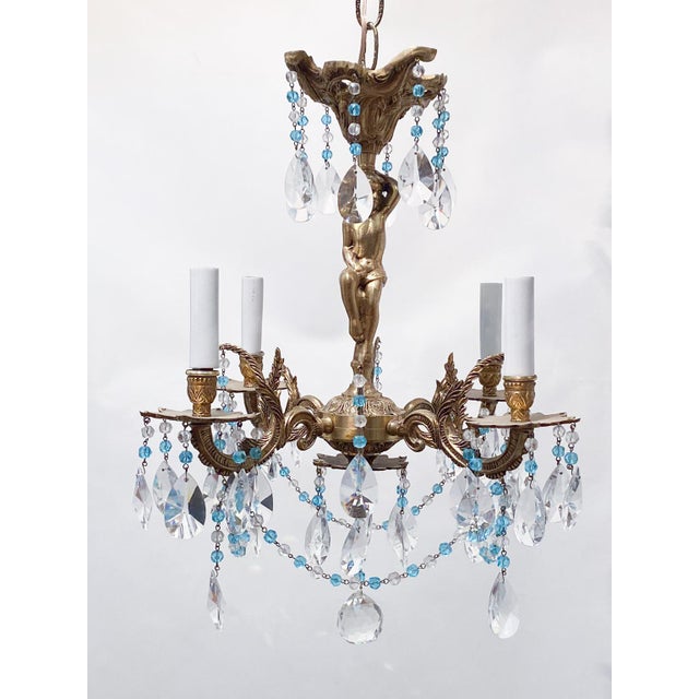 Vintage Spanish Bronze Chandelier Chairish