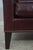 Ethan Allen Burgundy Leather Modern Sofa For Sale - Image 12 of 18